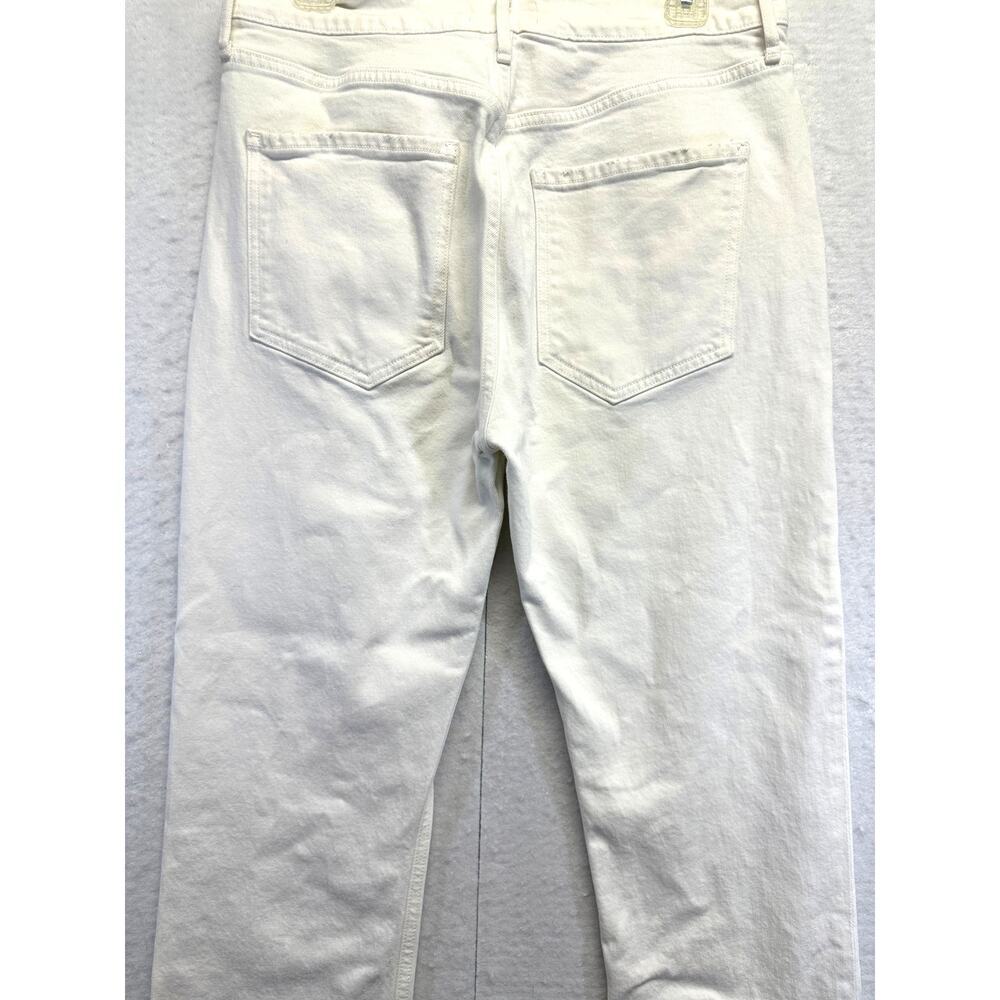 Agolde JEANS Riley High Rise Crop Button Fly Size 30 Distressed Pocket‎ EUC - Picture 12 of 16